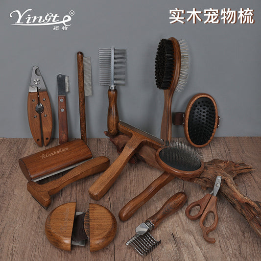Pet comb solid wood antique depilatory cat comb depilatory dog comb pet supplies