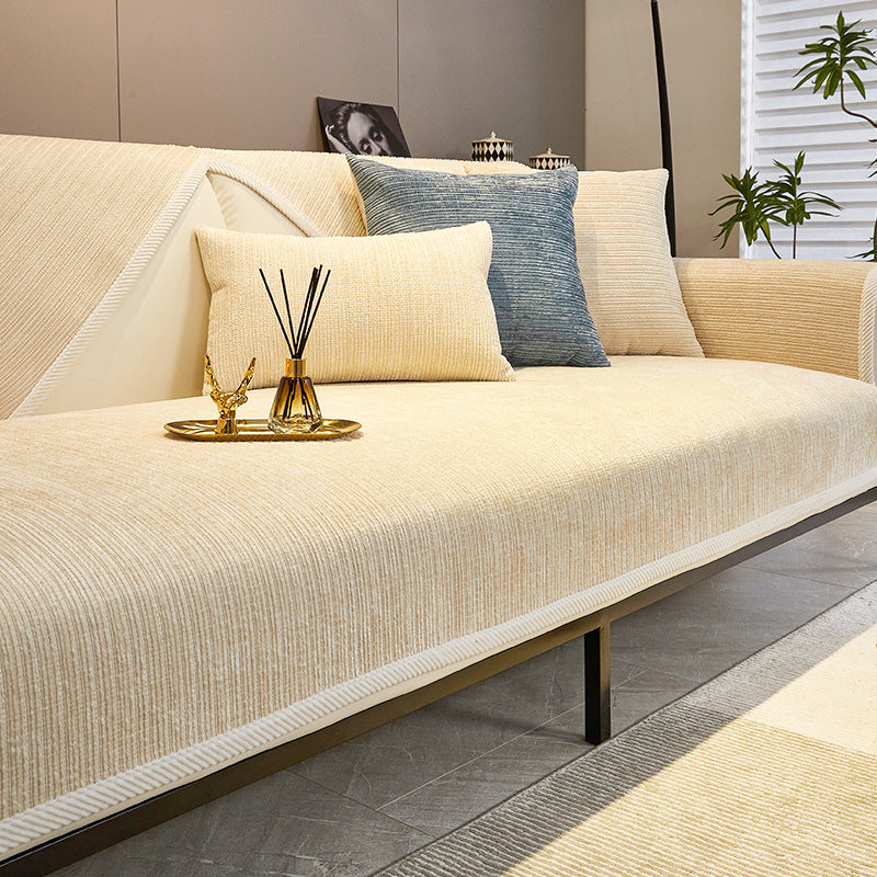 New Chenille Sofa Cushion, Universal Sofa Cover For All Seasons, All-Inclusive Universal Cover, Simple Sofa Cover, Cloth Towel Cushion