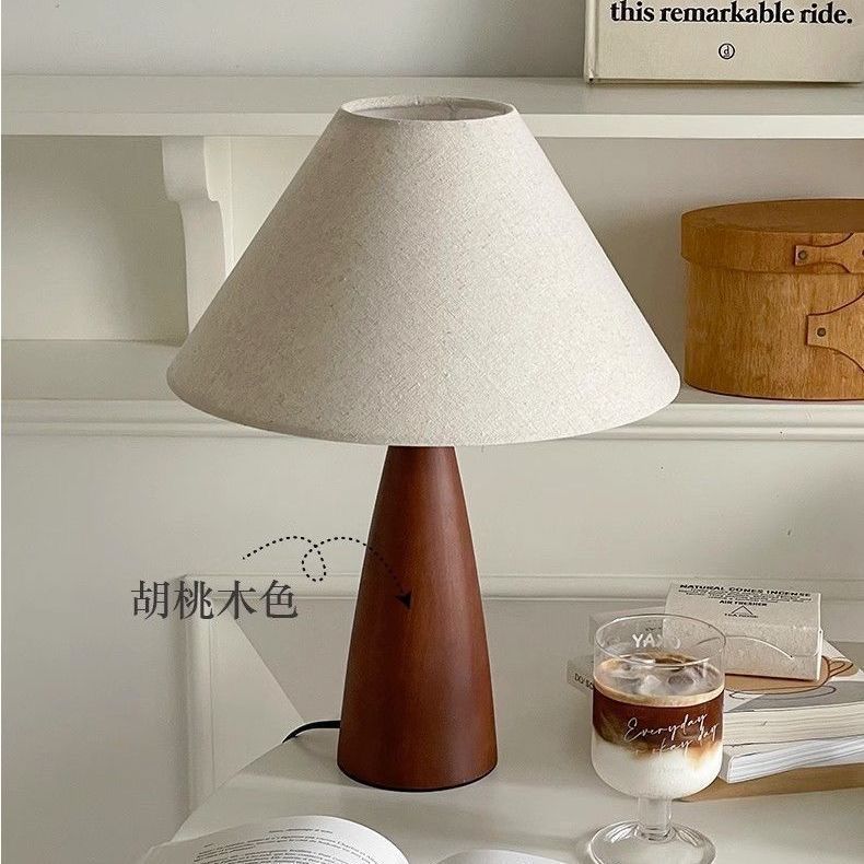 Medieval Style Table Lamp Simple American Retro European Texture New Chinese Style Bedside Lamp Bedroom Living Room Modern High-end