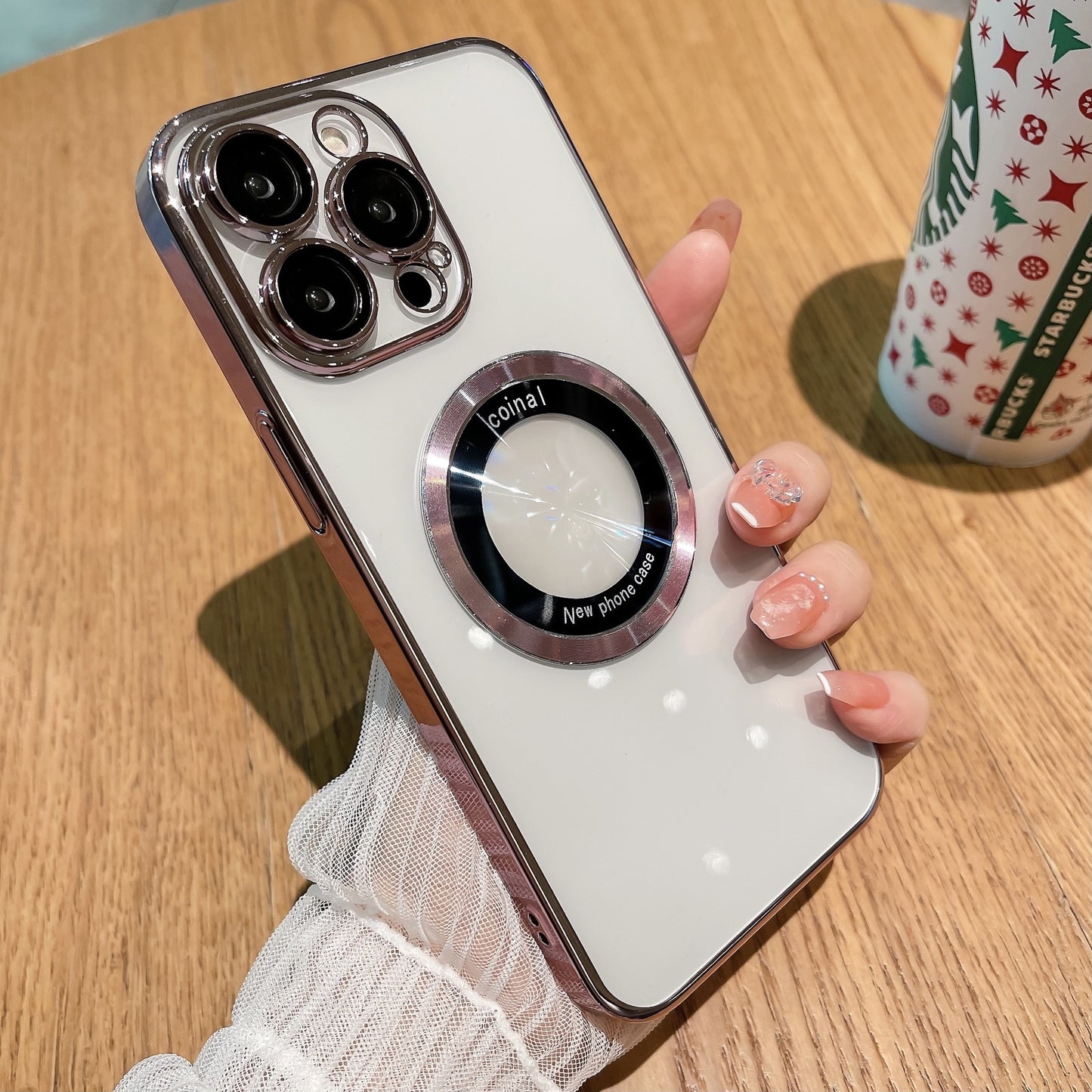 The New Magnetic Suction Leakage Mark Magnifying Glass Is Suitable For iphone14Promax Mobile Phone Case Apple 14 Lens Film Protective Cover