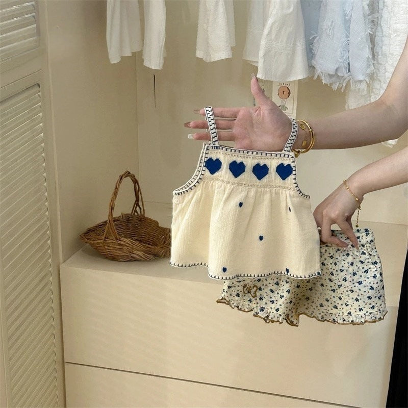 Sweet Little Si Children's Clothing Girls' Hollow-out Cool Knitted Vest 2026 Summer New Children's Thin Knitted Top