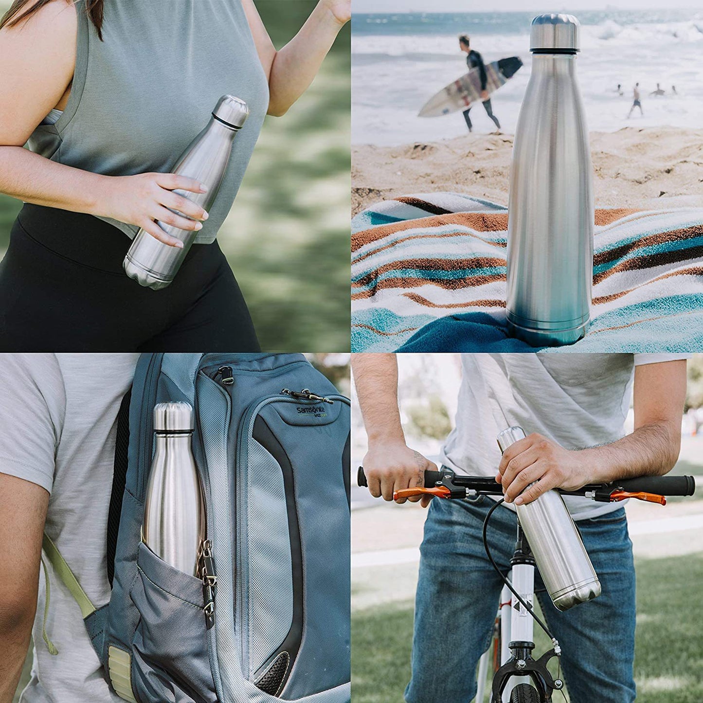 Stainless Steel Bottle Hidden Tank Outdoor Portable Storage Thermos