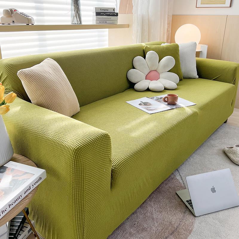 Universal Knitted Thickened Sofa Cover, Single Double Three-seater Sofa Cover Full Cover Sofa Cushion Cover
