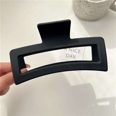 13cm Square Shark Clip for Adult Women with Thick Hair, High Elasticity, Back of Head Fixation Clip, Geometric Design, Versatile