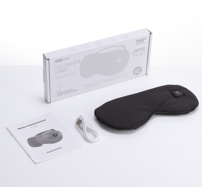 Cross-border Best-selling Smart Temperature-controlled Detachable Rechargeable Eye Mask with Timed Heating and Light Blocking to Relieve Eye Fatigue