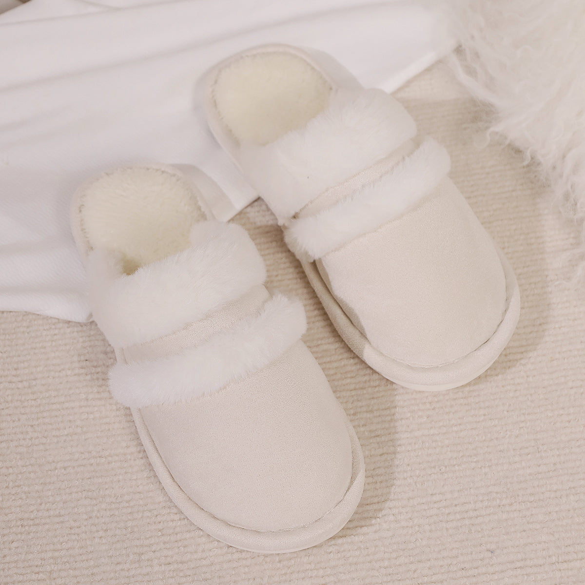 Winter Warm Thick Bottom Home Thickened Plush Slippers
