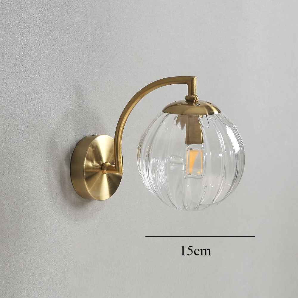 Watermelon Glass Wall Lamp, Colored Glass Small Wall Lamp, Bedroom Living Room Study Restaurant Lighting Wall Lamp