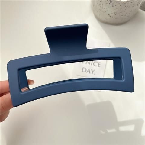 13cm Square Shark Clip for Adult Women with Thick Hair, High Elasticity, Back of Head Fixation Clip, Geometric Design, Versatile