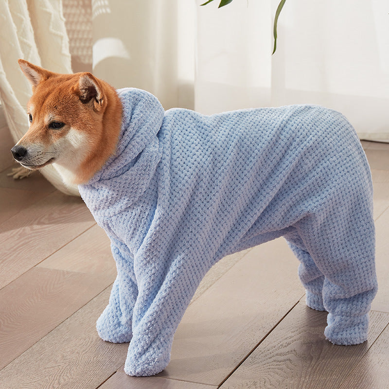 Pet absorbent towel thick quick-drying Teddy Bichon dog bath towel cat bath towel bath towel bath robe