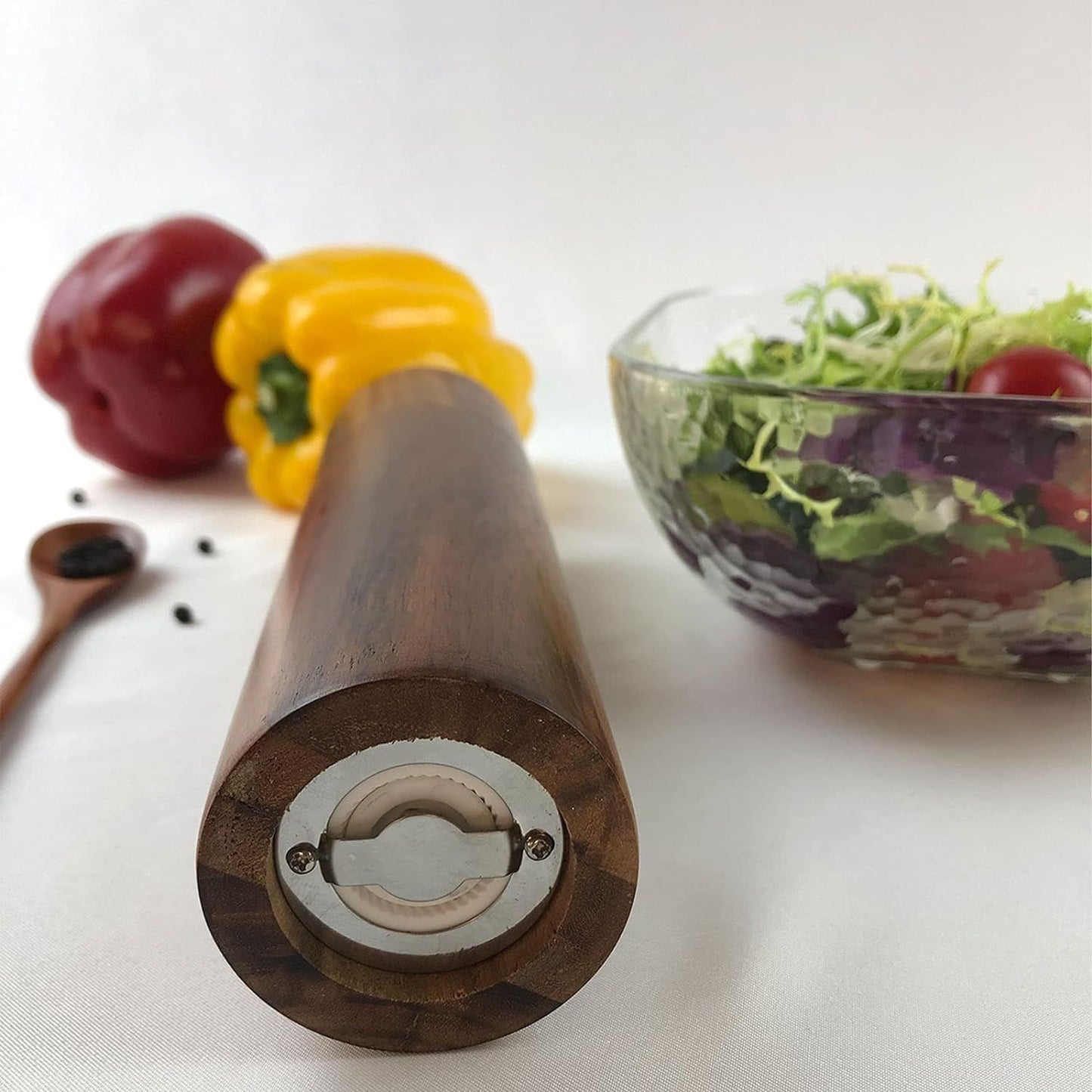 Spices, Spice Grinder, Wooden Kitchen Pepper Grinder, Manual Pepper Grinder.