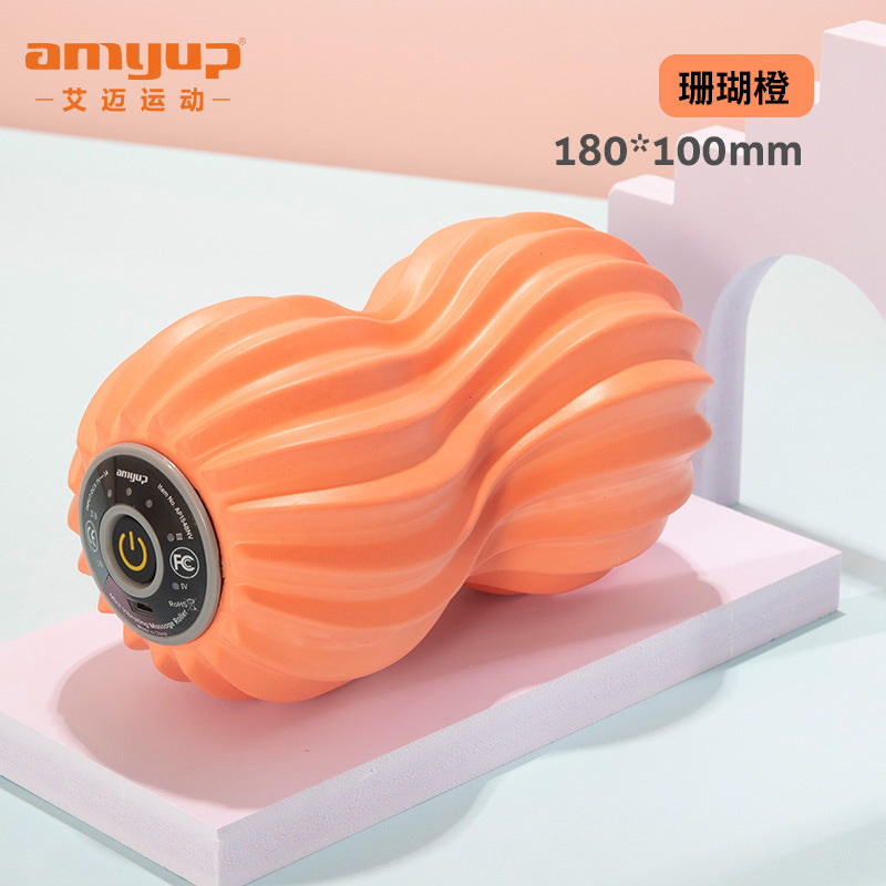 5-speed electric foam shaft yoga fitness vibration relaxation massage column electric corrugated fascia column yoga column