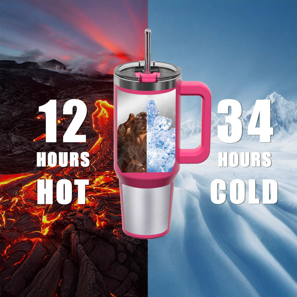 Cross-border 40oz First Generation Ice Cup, 304 Stainless Steel Thermos Cup, Large Capacity Car Cup Coffee Thermos Cup
