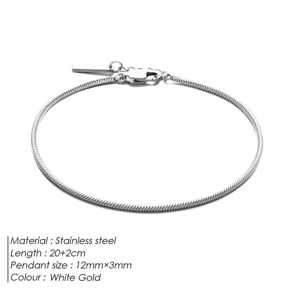 Hot-selling stainless steel hot-selling combination bracelet European and American fashion charm men's square chain 18k bracelet