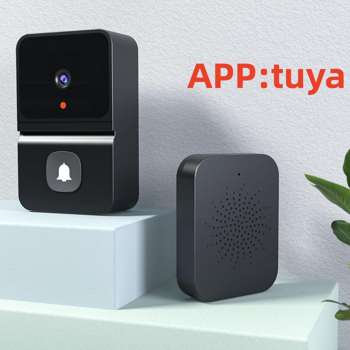 Tuya Wifi Door and Window Sensor Door Magnetic, Smart Home Remote Home Anti-Theft Door and Window Anti-Epidemic Isolation Alarm