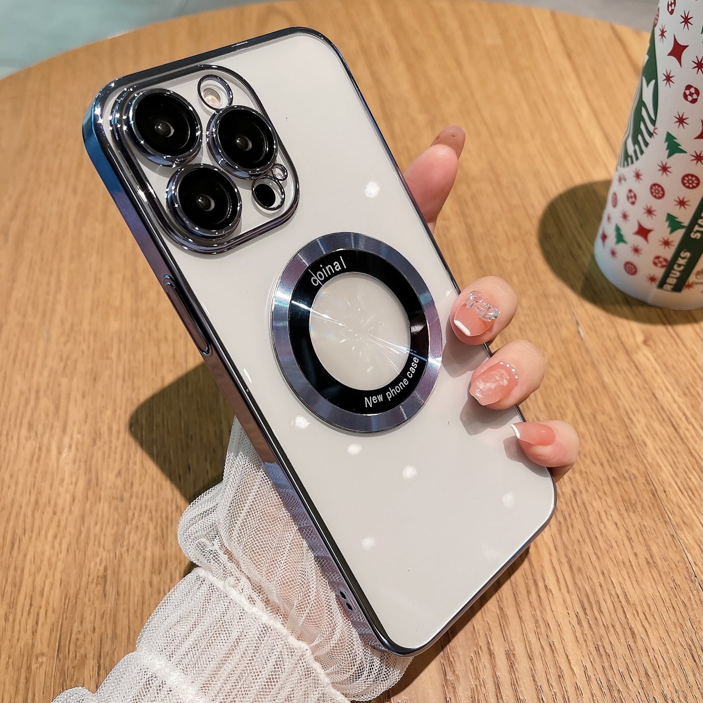 The New Magnetic Suction Leakage Mark Magnifying Glass Is Suitable For iphone14Promax Mobile Phone Case Apple 14 Lens Film Protective Cover