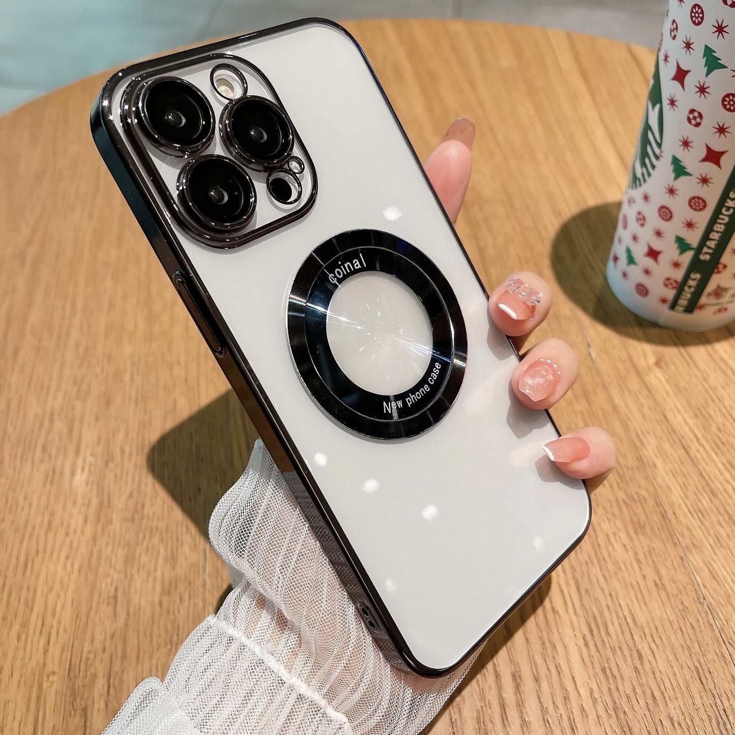 The New Magnetic Suction Leakage Mark Magnifying Glass Is Suitable For iphone14Promax Mobile Phone Case Apple 14 Lens Film Protective Cover