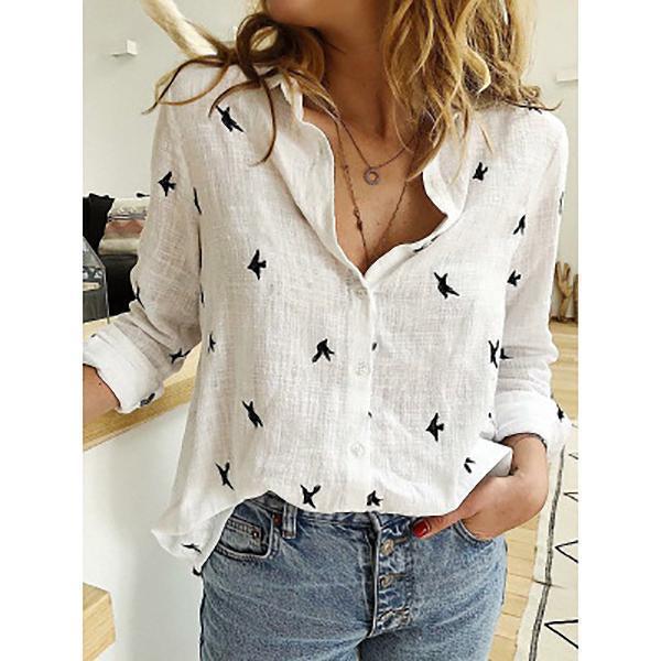 European and American Style Xiyin Amazon Best-selling Solid Color Casual Loose Long-sleeved Linen Shirt, In Stock with Sleeves, Women's Clothing