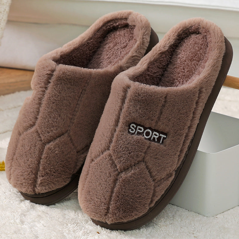 Cotton Slippers For Women, Men's Couple Winter Indoor Home Non-Slip Cotton Slippers