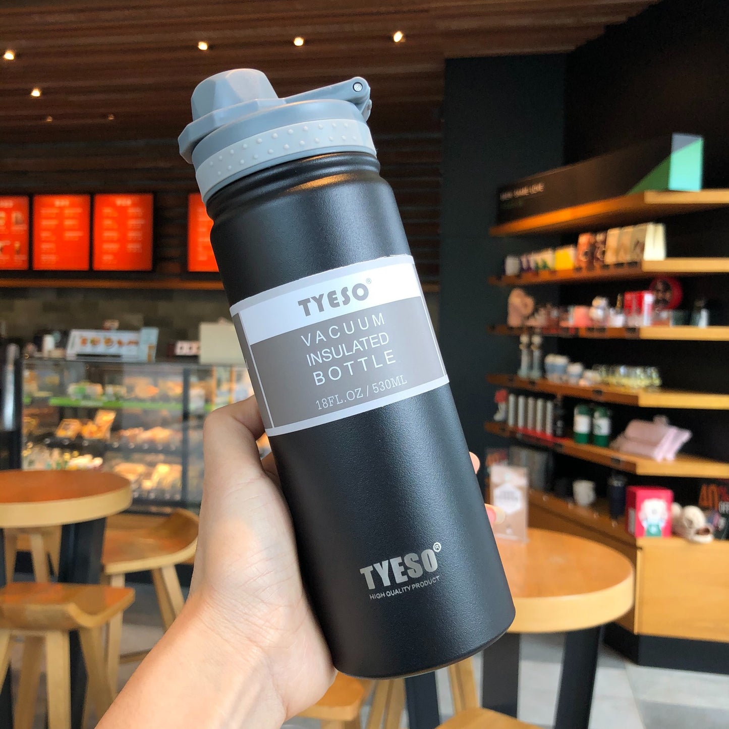 Taishuo Thermos Cup For Male and Female Students, Simple and Portable Stainless Steel Water Cup, Portable Large-capacity Sports Water Bottle Kettle