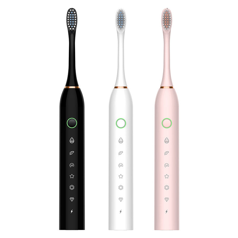 6-Speed 8-Brush Head Sonic Electric Toothbrush Cross-Border Smart Home Waterproof Automatic Toothbrush Set