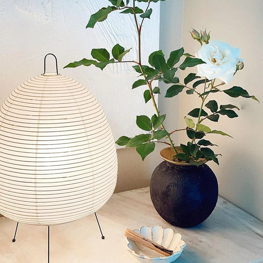 Akar Noguchi Isamu Japanese Rice Paper Table Lamp Wabi-sabi Style Living Room High-end Designer Art Decoration Bedside Table Lamp