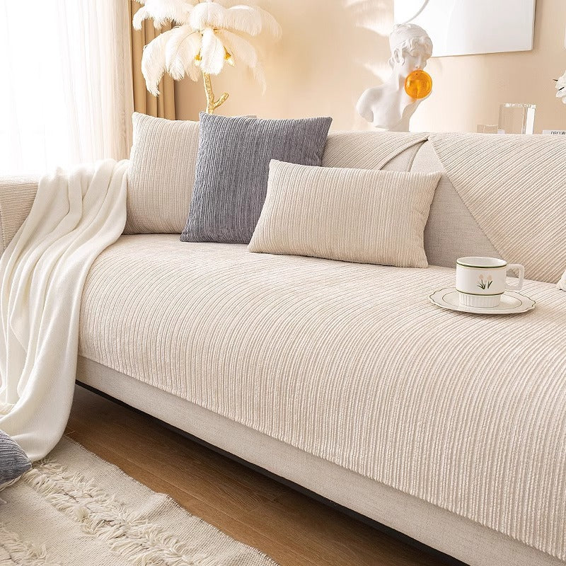 New Chenille Sofa Cushion, Universal Sofa Cover For All Seasons, All-Inclusive Universal Cover, Simple Sofa Cover, Cloth Towel Cushion