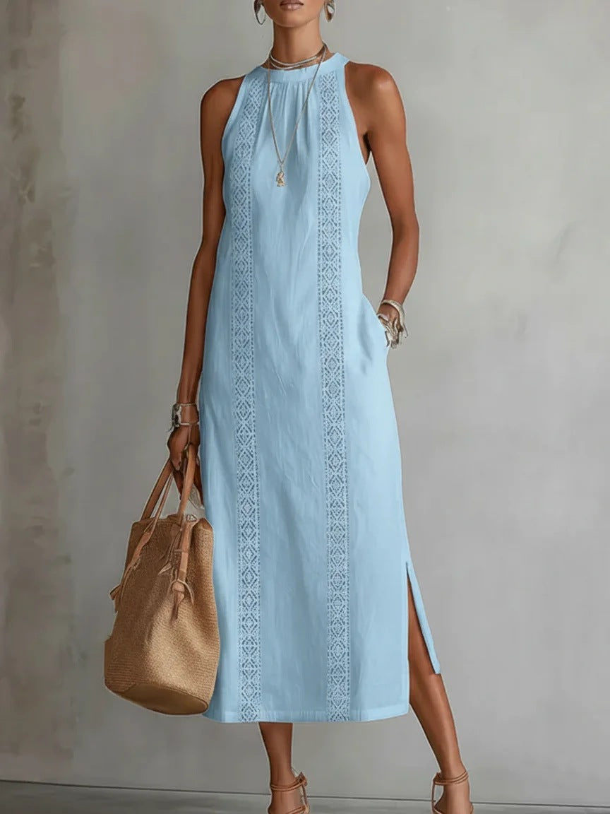 2026 European and American cross-border women's clothing solid color loose long shirt fashion casual women's dress