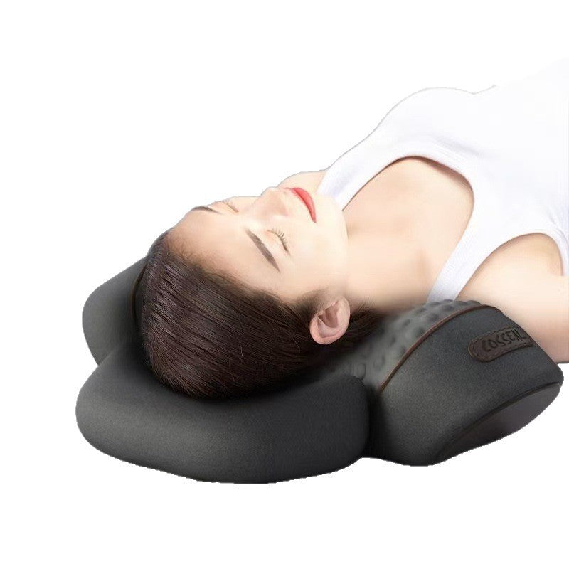 Neck Pillow, Specially Designed for Cervical Spine Support, Massages the Spine,Non-traction, Heat Therapy, Repair, Cylindrical Shape, Aids Sleep