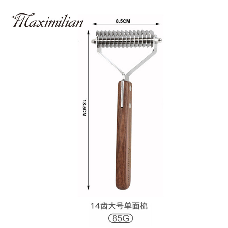 Pet comb solid wood antique depilatory cat comb depilatory dog comb pet supplies