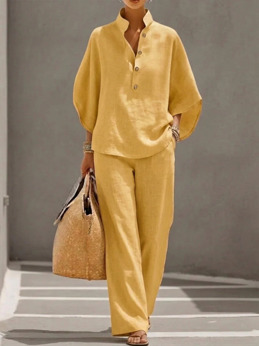 New women's shirt set for export, 2026 casual urban style, independent website, women's clothing, AliExpress, Amazon.