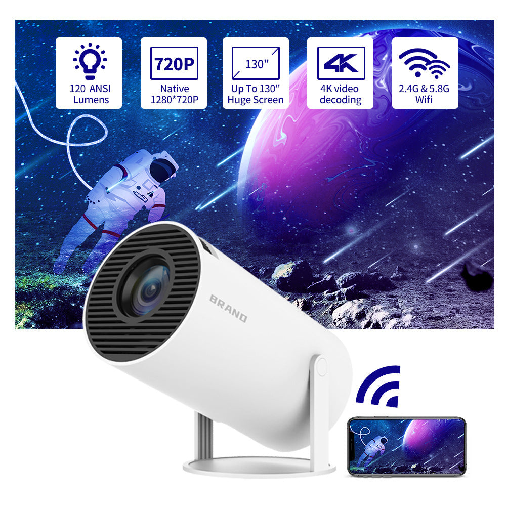 Cross-border Projector Home Projector Smart Home Theater HDMI Mobile Phone Screen Device Projector
