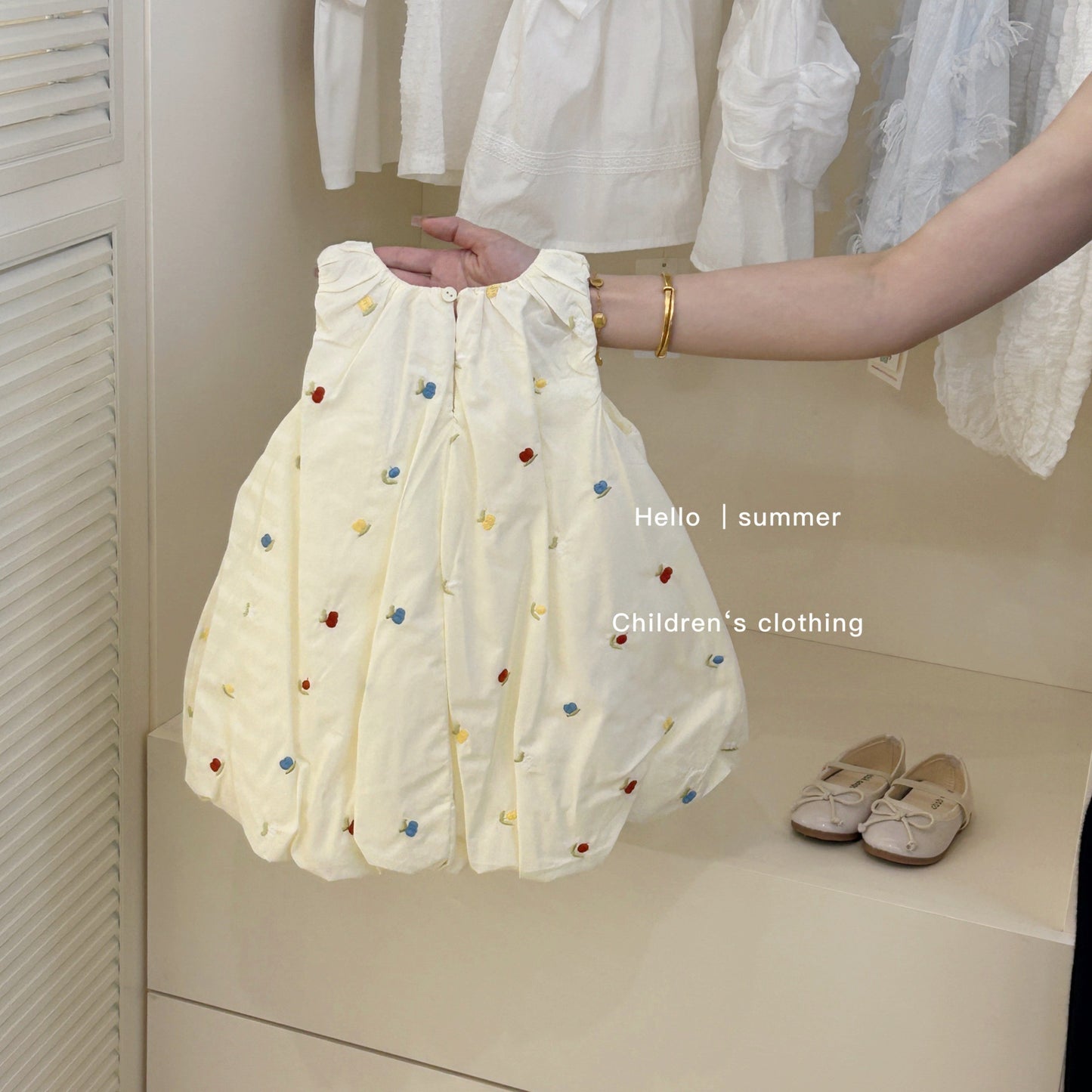 Sweet Little Si Baby Summer New Dress 2026 Girls' Embroidered Tulip Skirt Stylish Baby Girl Vest Dress