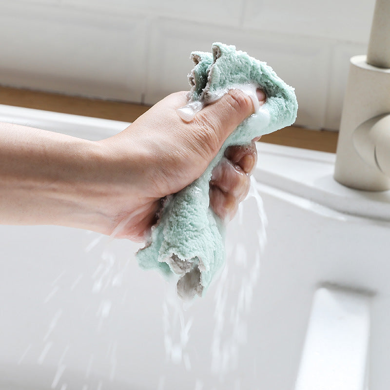 Coral Fleece Rag Cleaning Kitchen Towel