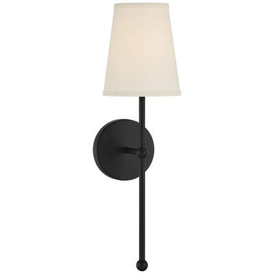 American Simple Wall Lamp Brass Color Fabric Bedroom Bedside Lamp Modern Living Room Background Lamp Bathroom Mirror Headlight Black