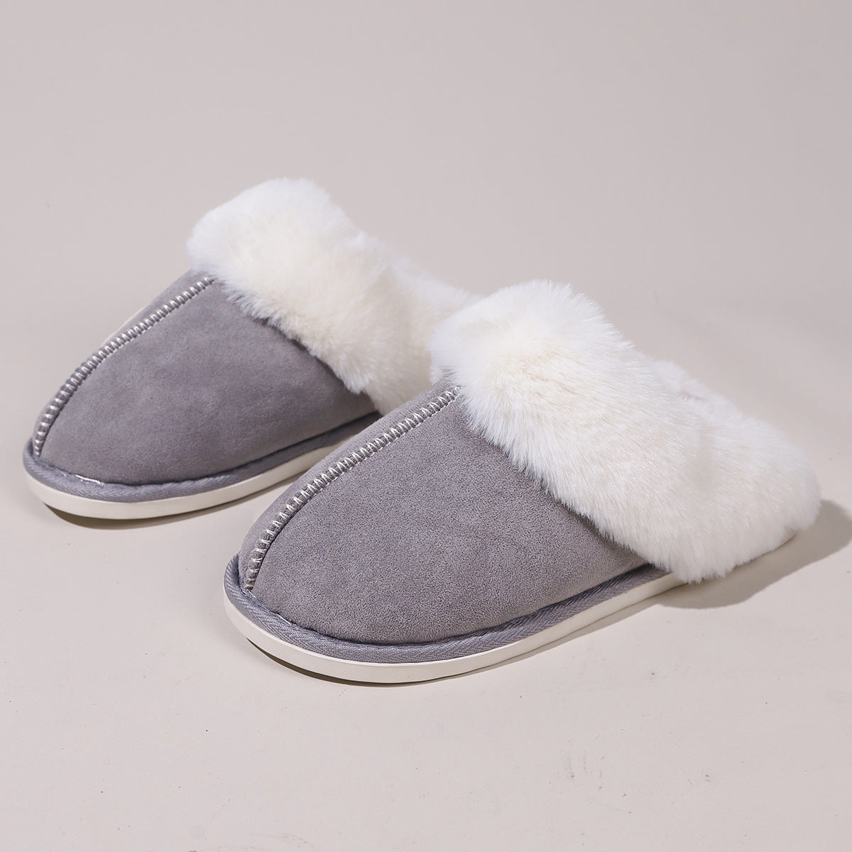 Winter Warm Thick Bottom Home Thickened Plush Slippers