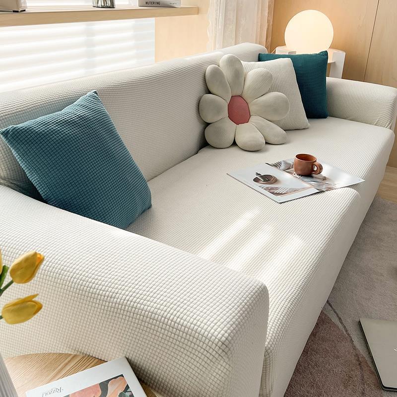Universal Knitted Thickened Sofa Cover, Single Double Three-seater Sofa Cover Full Cover Sofa Cushion Cover