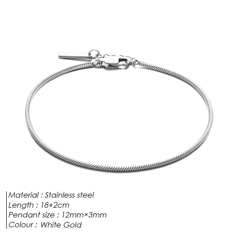 Hot-selling stainless steel hot-selling combination bracelet European and American fashion charm men's square chain 18k bracelet