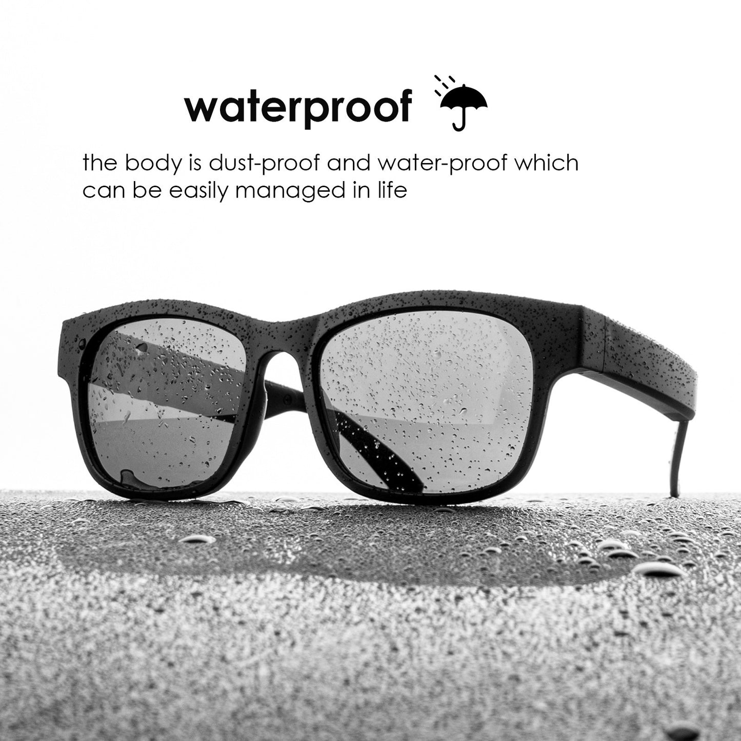 A12 pro smart bluetooth glasses sports portable wireless bluetooth headset polarized music sunglasses headset