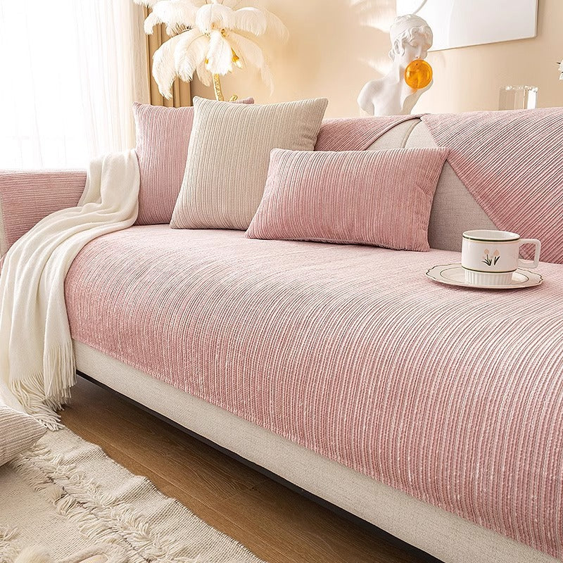 New Chenille Sofa Cushion, Universal Sofa Cover For All Seasons, All-Inclusive Universal Cover, Simple Sofa Cover, Cloth Towel Cushion