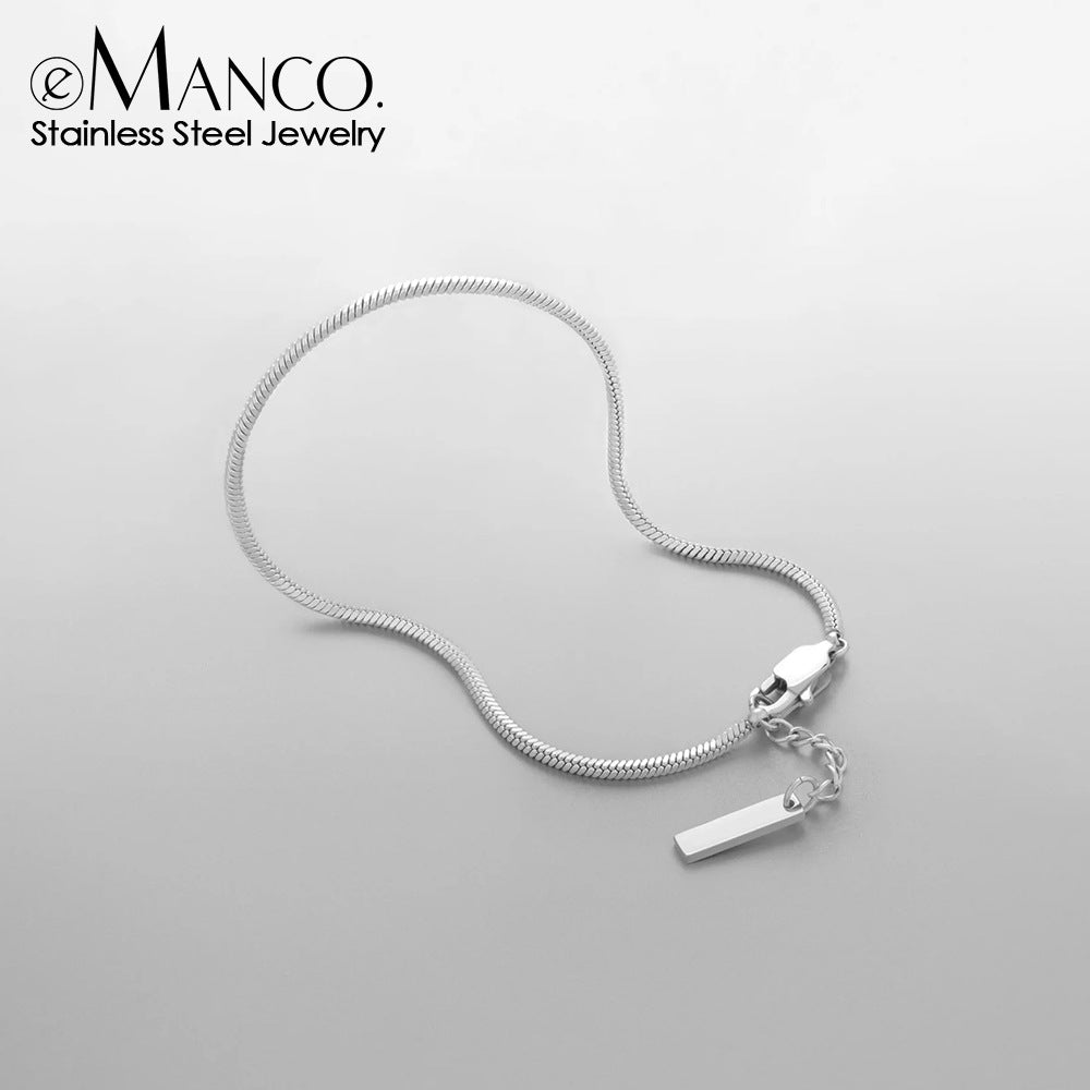 Hot-selling stainless steel hot-selling combination bracelet European and American fashion charm men's square chain 18k bracelet