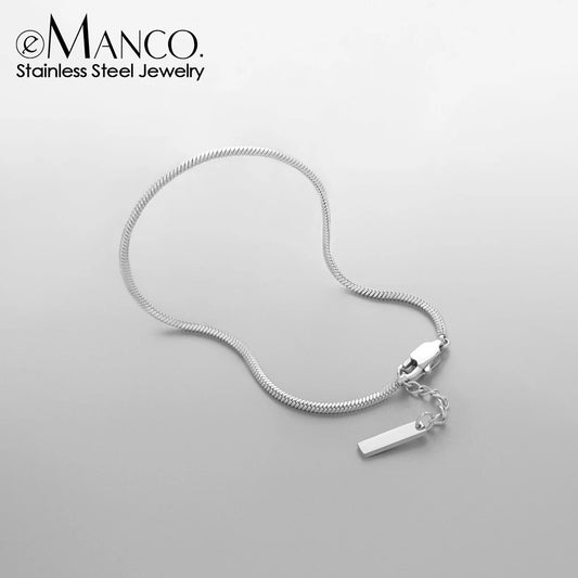 Hot-selling stainless steel hot-selling combination bracelet European and American fashion charm men's square chain 18k bracelet