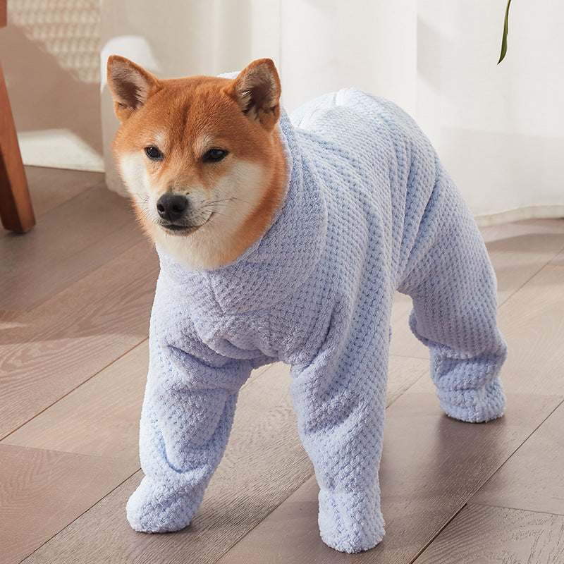 Pet absorbent towel thick quick-drying Teddy Bichon dog bath towel cat bath towel bath towel bath robe