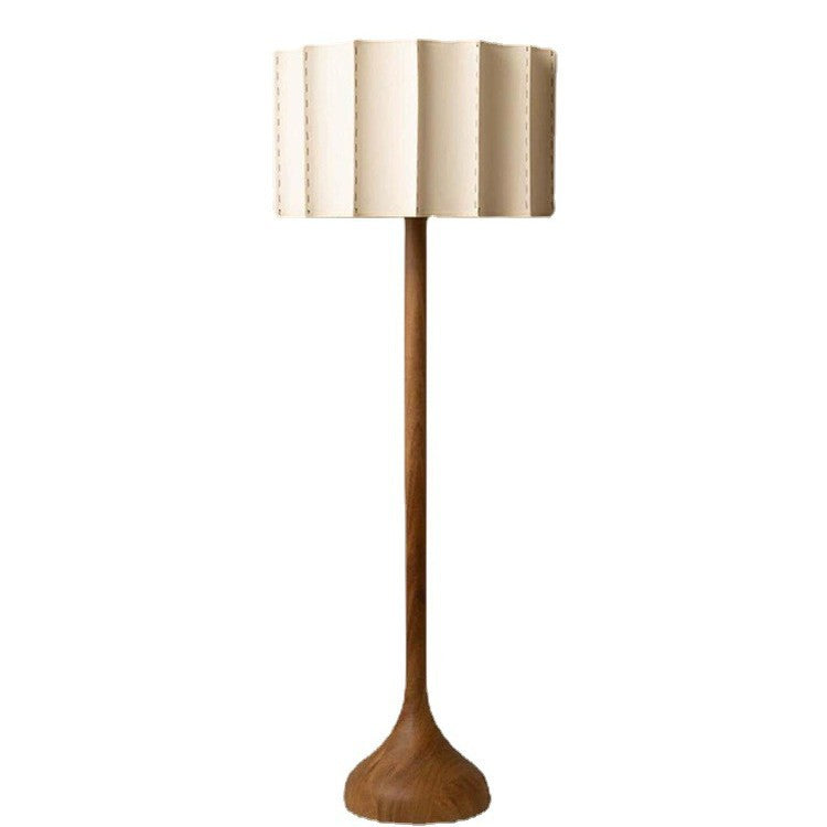 Japanese Wabi-sabi Style Floor Lamp, Solid Wood, Suitable for Living Room Sofas, Bedrooms, Studies, Guesthouses, and Villas, Offering a Sophisticated Decorative Feel