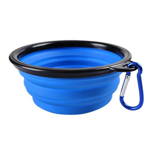 Silicone Large Pet Bowl Foldable TPE Pet Food Bowl Walking Dog Portable Dog Bowl Dog Supplies