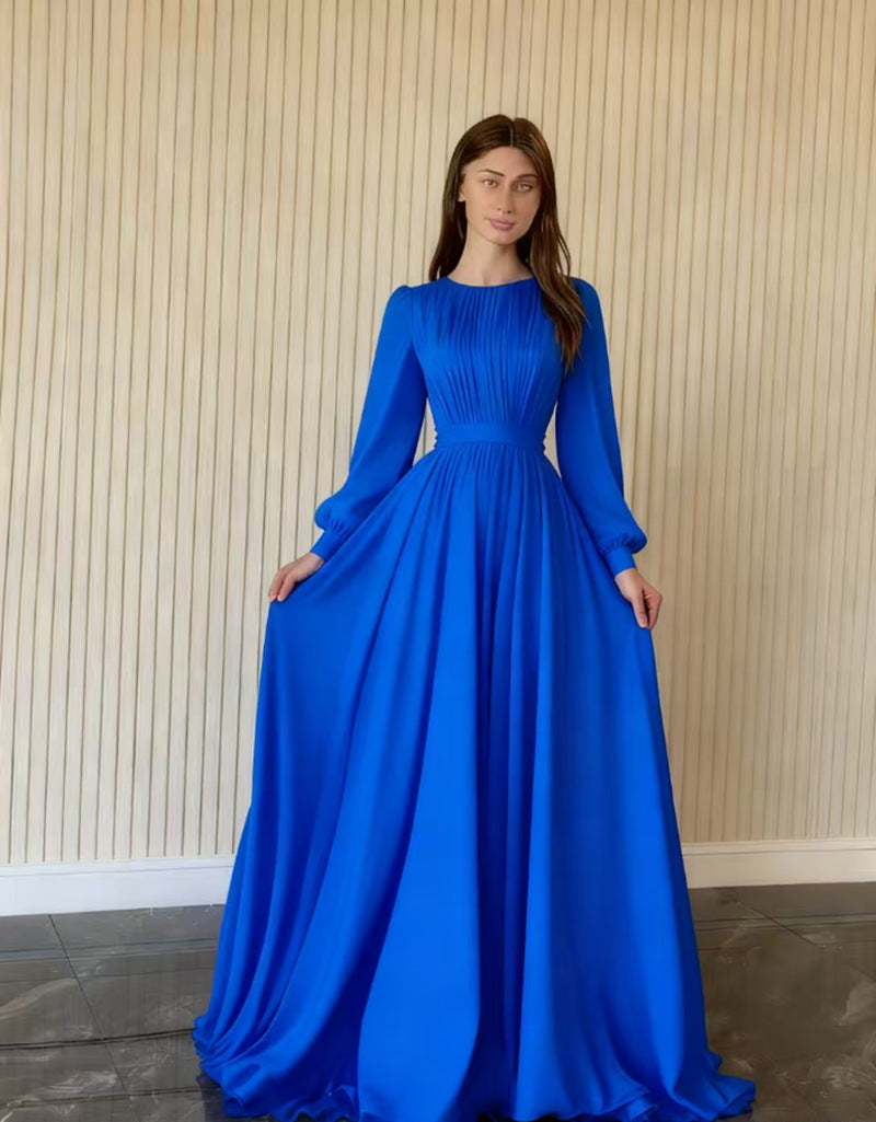 2026 Spring Fashion Court Style French White Double-Layer Chiffon Full Skirt Princess Fairy Dress