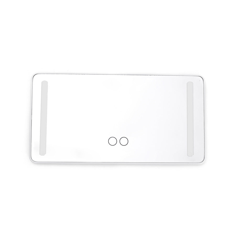 Car makeup mirror led car mirror smart touch fill light car beauty mirror car sun visor