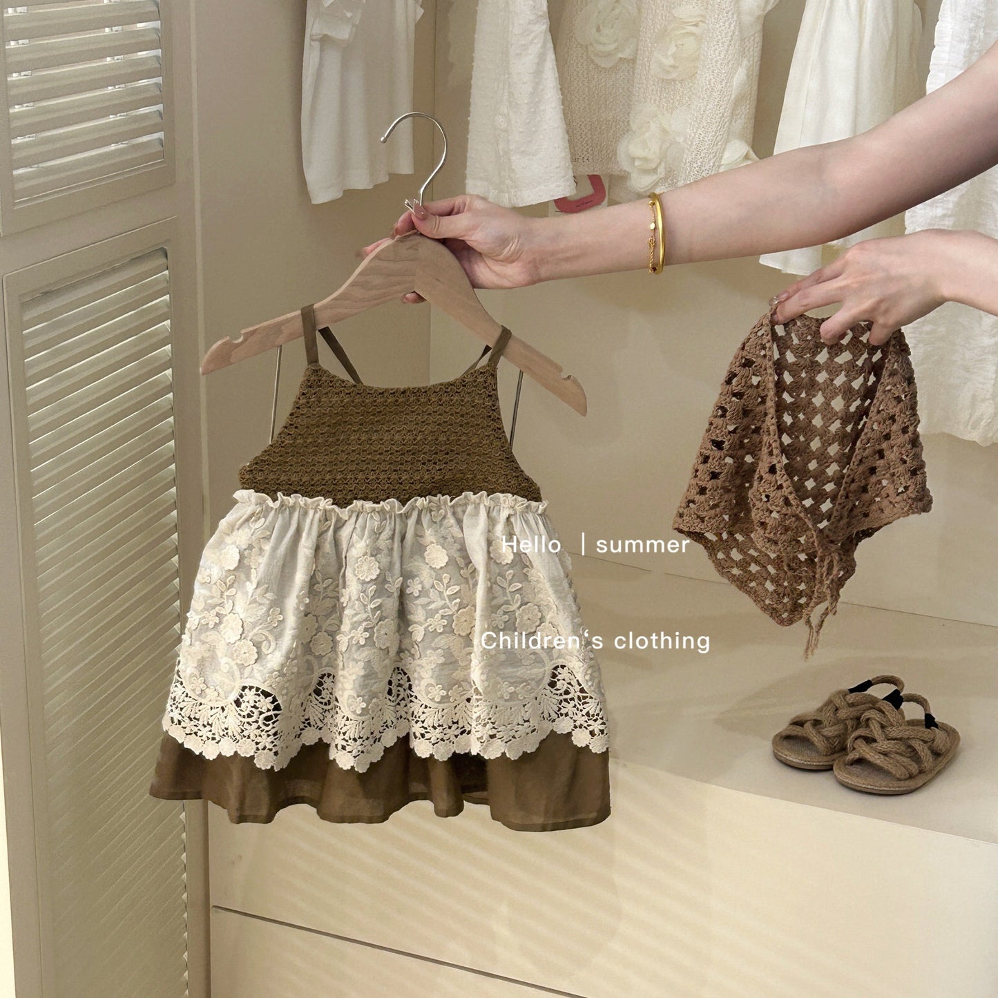 Sweet Little Si Baby Summer New Dress 2026 Girls' Embroidered Tulip Skirt Stylish Baby Girl Vest Dress