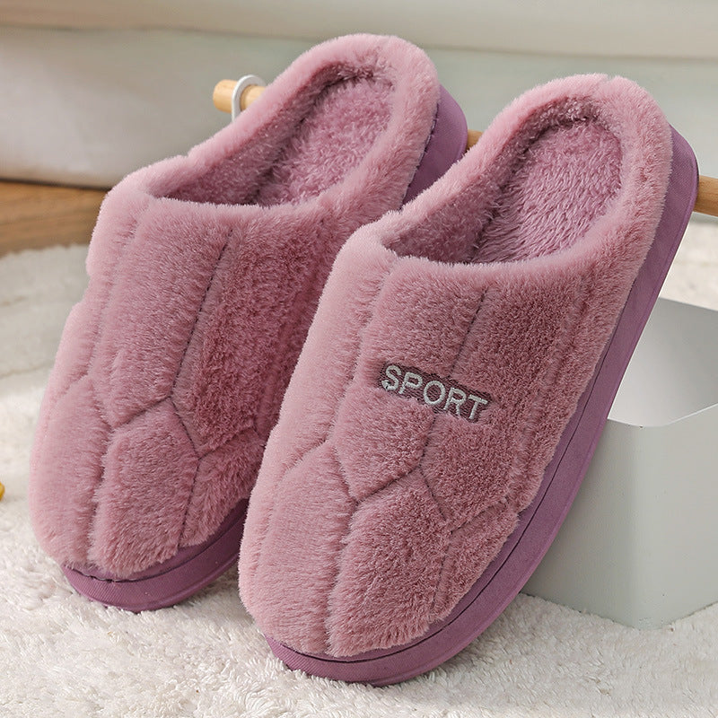 Cotton Slippers For Women, Men's Couple Winter Indoor Home Non-Slip Cotton Slippers