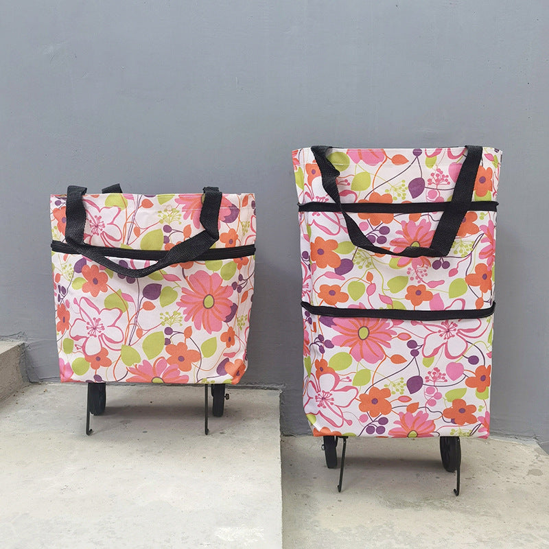 Fashion Folding Wheel Shopping Bag