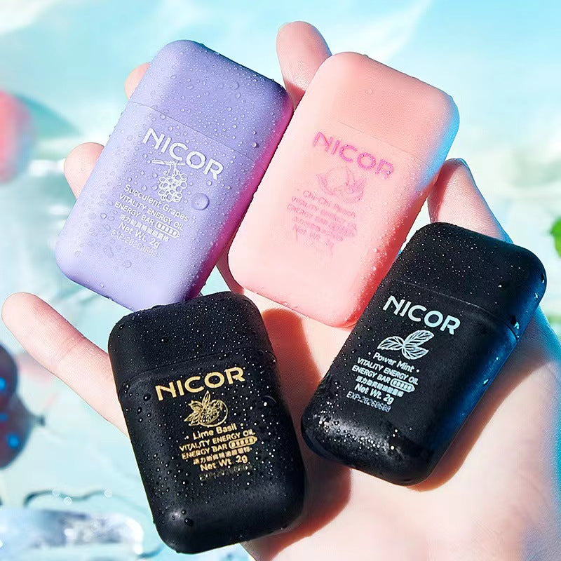 Nicor Nasal Congestion Nasal Relief Tool Mint Nasal Inhaler To Refresh During Class and Drive, Double-hole Wake-up Stick To Stay Up Late and Prevent Sleepiness